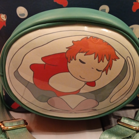 Ponyo Backpack & Pouch Rare - Picture 2 of 16